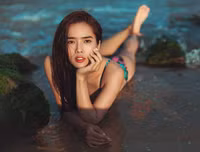 Chán dịu dàng nền nã, Á hậu Bella Mai diện bikini khoe body bốc lửa