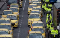 Hàng ngàn tài xế taxi truyền thống đình công tại tại thủ đô Bogota, Colombia