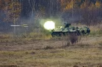 [ẢNH] Xe bọc thép BTR-82A Nga tới biên giới Syria - Thổ Nhĩ Kỳ để hủy diệt phiến quân