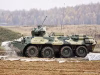 [ẢNH] Xe bọc thép BTR-82A Nga tới biên giới Syria - Thổ Nhĩ Kỳ để hủy diệt phiến quân