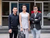 Phùng Bảo Ngọc Vân rạng rỡ làm giám khảo bên ca sĩ Đinh Mạnh Ninh