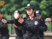 Cảnh sát cơ động Hà Nội rèn luyện kỹ năng tác chiến