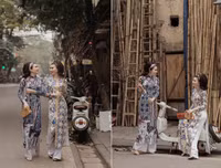 Cặp mẫu song sinh đất Bắc hoá thân thành 