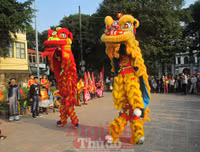 Chùm ảnh: Lễ rước đón bằng di tích lịch sử Đền-Đình Lương Sử
