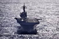 [ẢNH] Siêu tàu đổ bộ Mỹ tập trận cùng tiêm kích tàng hình F-35B ngay 