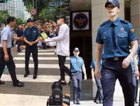 Donghae xuất ngũ trong vòng vây của người hâm mộ