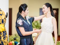 Hoa hậu Ngọc Hân giới thiệu bộ sưu tập mới tại 