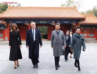 Chùm ảnh Tổng thống Mỹ Donald Trump thăm Trung Quốc