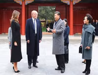 Chùm ảnh Tổng thống Mỹ Donald Trump thăm Trung Quốc
