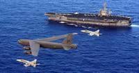 [ẢNH] Máy bay Mỹ tấn công dữ dội, phá hủy căn cứ Iran trên đất Syria