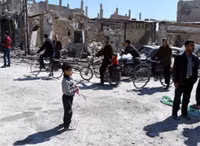 Hàng chục ngàn người dân Syria quay trở về nhà ở đông Ghouta