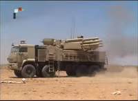 [ẢNH] Pantsir-S1 Syria phóng 9 quả đạn mới chặn nổi 1 tên lửa Israel
