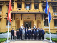 [ẢNH] Toàn cảnh lễ thượng cờ ASEAN ở Hà Nội