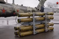 [ẢNH] Với 16 tên lửa chống tăng, Mi-28 Nga hủy diệt cả đoàn xe tăng phiến quân Syria