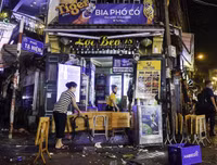 Công an Hà Nội tuần tra, tuyên truyền phòng chống dịch Covid-19