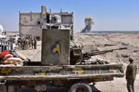[ẢNH] Quân đội Syria phản ứng nóng khi xe tăng Thổ Nhĩ Kỳ áp sát Manbij