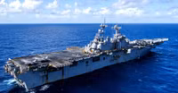 [ẢNH] Siêu tàu đổ bộ Mỹ tập trận cùng tiêm kích tàng hình F-35B ngay 