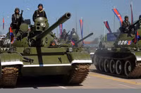 [ẢNH] Xe tăng T-55 nâng cấp cực mạnh của Campuchia tham gia tập trận cùng Trung Quốc