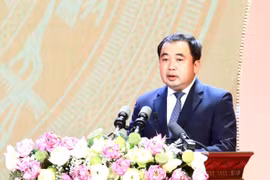 Bí thư Thành ủy Hà Nội Trần Đức Thắng phát biểu