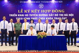 Hà Nội ký hợp đồng với Liên danh Vinhomes - SGC thực hiện 5 tuyến đường sắt đô thị, vận hành trong năm 2030