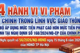 Chi tiết mức phạt mới với 4 lỗi vi phạm giao thông, lấn chiếm vỉa hè tại Hà Nội từ ngày 1/7