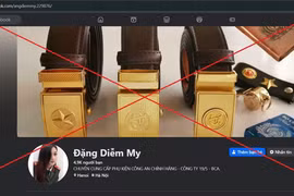 Rao bán quần áo, phụ kiện 'nhái' của lực lượng Công an qua Facebook