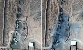 Mục tiêu trước và sau khi trúng đòn tấn công từ tiêm kích đa năng F-15E Strike Eagle Mục tiêu trước và sau khi trúng đòn tấn công từ tiêm kích đa năng F-15E Strike Eagle