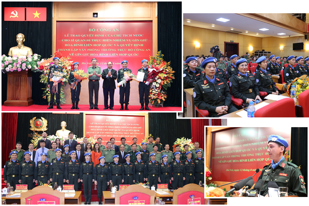 Những sỹ quan công an đầu tiên tham gia hoạt động gìn giữ hòa bình