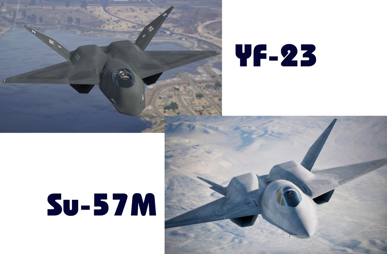 Phiên bản YF-23 và Su-57M Phiên bản YF-23 và Su-57M