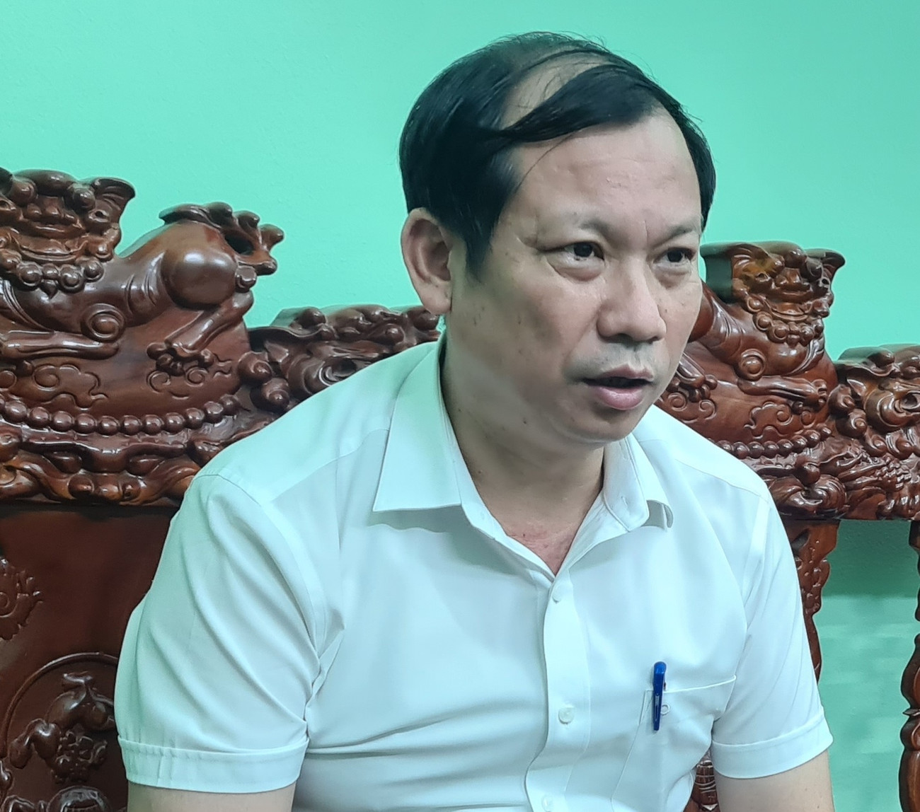 Ông Ngô Đình Tiến (Chủ tịch UBND xã Văn Bình, huyện Thường Tín, Hà Nội)