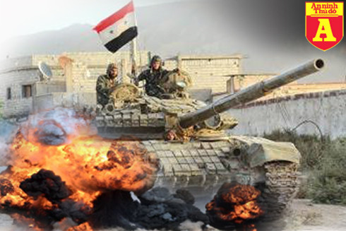 Xe tăng T-72BV của quân đội Syria Xe tăng T-72BV của quân đội Syria