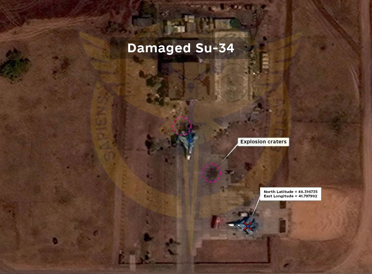 Hình ảnh phía Ukraine công bố về vụ tập kích Hình ảnh phía Ukraine công bố về vụ tập kích