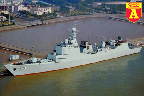 Chiến hạm Type 054D mang số hiệu 173 của Hải quân Trung Quốc