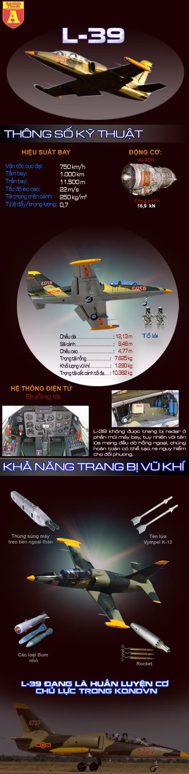 [Infographic] Sức mạnh của chiến đấu cơ L-39 Việt Nam ảnh 2