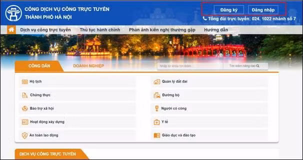 Màn hình trang chủ