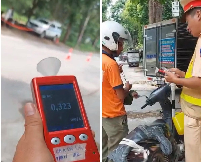 Nguyễn Văn Tựa đã vi phạm nồng độ cồn ở mức 0,323 miligam/lít khí thở Nguyễn Văn Tựa đã vi phạm nồng độ cồn ở mức 0,323 miligam/lít khí thở