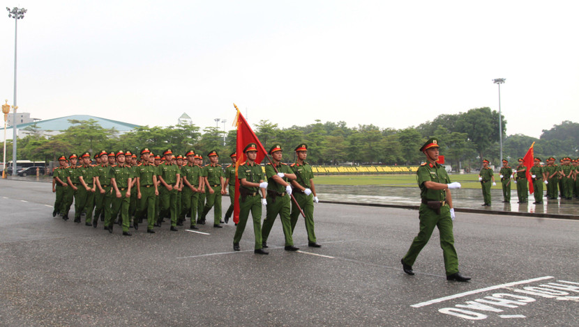 Phần thi duyệt đội ngũ của CATP Hà Nội
