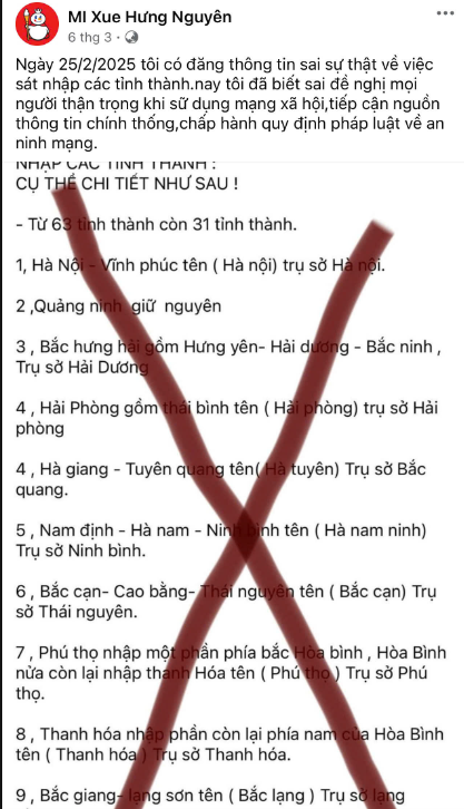 Ông K đăng bài đề nghị người dân thận trọng khi sử dụng mạng xã hội