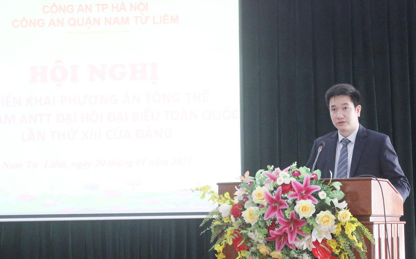 Ông Nguyễn Huy Cường, Phó Bí thư Quận ủy, Chủ tịch UBND quận đánh giá cao công tác chuẩn bị bảo vệ Đại hội Đảng toàn quốc lần thứ XIII của CAQ Nam Từ Liêm Ông Nguyễn Huy Cường, Phó Bí thư Quận ủy, Chủ tịch UBND quận đánh giá cao công tác chuẩn bị bảo vệ Đại hội Đảng toàn quốc lần thứ XIII của CAQ Nam Từ Liêm