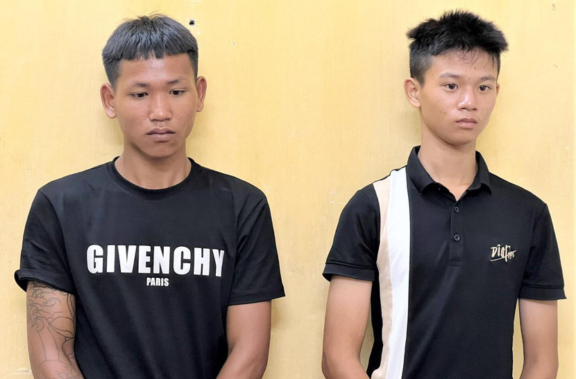 Hai đối tượng Vàng Văn Nghị và Lê Huy Hiệu