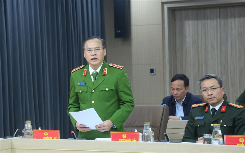 Trung tướng Nguyễn Văn Long, Thứ trưởng Bộ Công an điều hành phần tham luận Trung tướng Nguyễn Văn Long, Thứ trưởng Bộ Công an điều hành phần tham luận