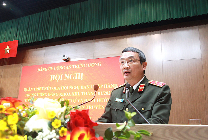 Trung tướng Nguyễn Ngọc Toàn, Cục trưởng Cục Công tác đảng và công tác chính trị Quán triệt Hướng dẫn công tác tư tưởng, tuyên truyền trong thực hiện sắp xếp tinh gọn tổ chức bộ máy