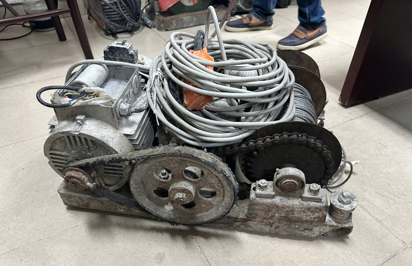 Máy tời dây cáp Cường trộm cắp vào thàng 7-2024 Máy tời dây cáp Cường trộm cắp vào thàng 7-2024