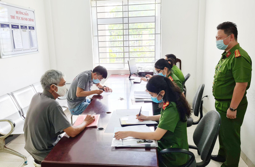 Tiếp công dân tại trụ sở CAP Xuân Phương, quận Nam Từ Liêm