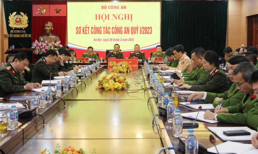 Hình ảnh tại điểm cầu CATP Hà Nội