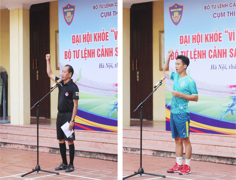 Đại diện trọng tài và vận động viên tuyên thệ Đại diện trọng tài và vận động viên tuyên thệ