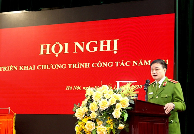 Trung tướng Phạm Quốc Cương, Tư lệnh Bộ Tư lệnh Cảnh sát cơ động phát động phong trào thi đua năm 2021 trong toàn lực lượng CSCĐ