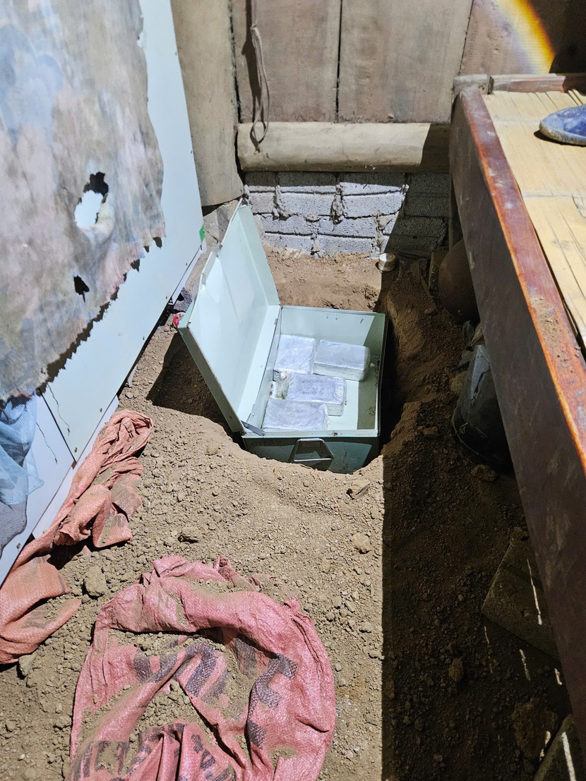 Nơi cất giấu ma túy của Vàng A Xế