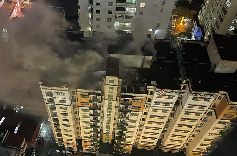 Hiện trường vụ cháy Hiện trường vụ cháy