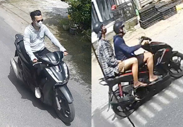 Hình ảnh các đối tượng khi đi gây án